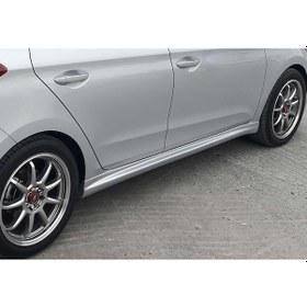 Resim Hyundai i20 Trend Marşpiyel Seti Mat Siyah Plastik 2014 - 2018 