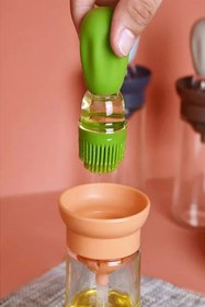 Resim FORSEİ LUCA Hazneli Silikon Yağlama Fırçalı Yağdanlık Profesyonel Şef Yağdanlık 