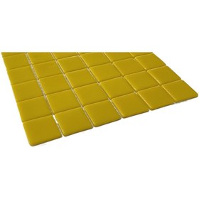 Resim MozaiKristaL Yaşam Alanlarının Tüm Yüzeyleri Için 50x50 Mm Sarı Cam Mozaik. ( 1 Koli = 1 M2 Fiyatıdır ) 