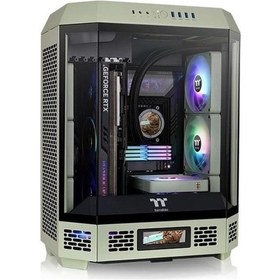 Resim Thermaltake The Tower 600 TG CA-1Z1-00MEWN-00 Oyuncu Mid-Tower Bilgisayar Kasası Yeşil 