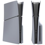 Resim Sones Ps5 Slim Yedek Ön Panel Kabuğu Çıkarılabilir Koruyucu Kılıf, Model: Disc Edition Gri 