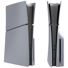 Resim Sones Ps5 Slim Yedek Ön Panel Kabuğu Çıkarılabilir Koruyucu Kılıf, Model: Disc Edition Gri 