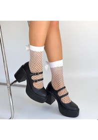 Resim Sepet365 Jarlo Siyah Cilt Dolgu Topuk Ayakkabı Çok Renkli 