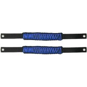 Resim Gajeena Ford Bronco Ve Jeep Wrangler İçin Mavi 2'li Örgülü Tekerlek Kolu - 350 Lb Dayanıklı, Acil Durum Güvenlik Kordonu, Kolay Kurulum 