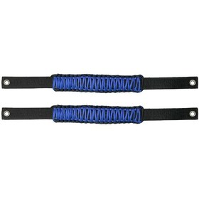 Resim Gajeena Ford Bronco Ve Jeep Wrangler İçin Mavi 2'li Örgülü Tekerlek Kolu - 350 Lb Dayanıklı, Acil Durum Güvenlik Kordonu, Kolay Kurulum 