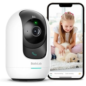 Resim Botslab 360+ C221 Pro 3K 360 Derece Akıllı Güvenlik Kamerası Bebek Monitörü Evcil Hayvan İç Mekan Kamerası IP Kamera Yeni Versiyon 