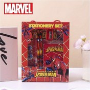 Resim MARVEL Spider-Man Çizgi Film Seti, Cetvel, Kalem, Defter İçerir - Yaratıcı Çizim Ofis Malzemeleri Hediye Kutusu, Noel Sevgililer Günü Şükran Günü Cadılar Bayramı için Mükemmel Tatil Hediyesi 