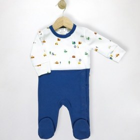 Resim Sezgibaby Erkek Bebek Tulum Mavi 