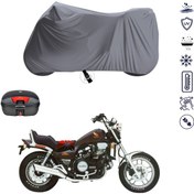 Resim Honda VF 1100 Magna Arka Çanta Uyumlu Motosiklet Branda Su Geçirmez Motor Branda 
