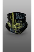 Resim Yeles To The West Motorcu Buff Maske Outdoor Boyunluk Unisex Bandana 