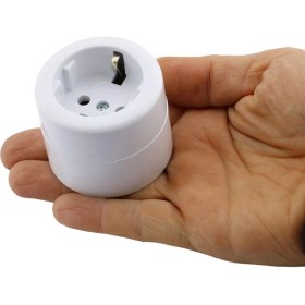 Resim Badem10 Tekli Grup Priz Sıva Üstü Fiş Priz Yuvarlak Topraklı Elektrik Grup Priz 