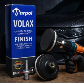 Resim Metal Parlatma Cilası Don Yağı Polisaj Metal Cila 1 kg Polisaj Keçesi 115 mm Matkap Aparatı M14 