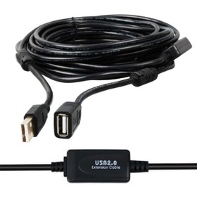 Resim Pazarcan Powermaster Pm-11955 Usb 2.0 Siyah Chipset 10 Metre Usb Uzatma Kablosu 