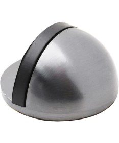 Resim Badem10 Yarımay Kapı Stoperi Tamponu Yapışkanlı Metal Kapı Stopu Inox 
