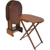 Resim Zigon ÇANTA OVAL Model Kayın Retro ayak Parlak Ceviz Natüre minumum park El Yapım 