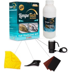 Resim LİMPOTECH Buharlı Far Temizleme Far Parlatma Seti 500ml 