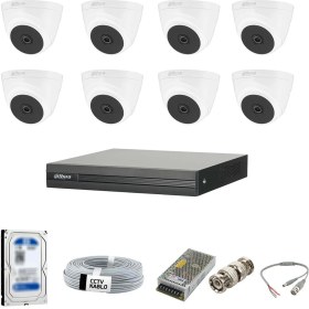 Resim Dahua 8 Kameralı İç Ortam Güvenlik Kamera Seti 2 TB HDD ile 24 Saat Sürekli İzleme 