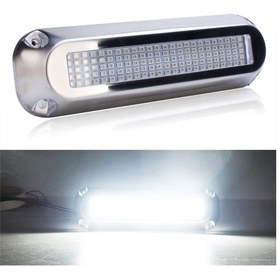 Resim Gemi / Yat 10-30v 120leds Suya Dayanıklı Paslanmaz Çelik Sualtı Işığı Beyaz Işık 