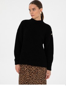 Resim Pierre Cardin Kadın Siyah Kazak /triko 50316342-vr046 Siyah 