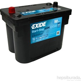 Resim Exide 12V 50Ah 800Cca Agm Orbital-Exide 
