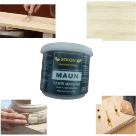 Resim Solon Çok Amaçlı Ahşap Parke Masa Sehpa Çizik Çok Amaçlı Tamir Dolgu Macunu Maun 240 Gr 