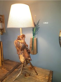 Resim Doğal Ahşap Abajur Diğer 