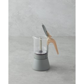 Resim UltraMint Paslanmaz Çelik 4 Cup Moka Pot, 160 Ml, Yeşil Renkli 