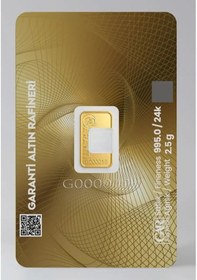 Resim Garanti Gold 2,5 Gr Külçe Altın 