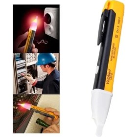 Resim Perfecttrade LED Işıklı Kablo Kopuk Bulucu Sesli Akım Test Kalemi 90-1000 VAC El Tipi Cihaz 