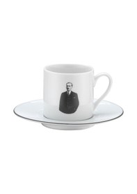 Resim Kütahya Porselen Atatürk 4 Parça 2 Kişilik Kahve Takımı 11563 
