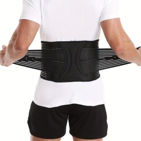 Resim Ayarlanabilir Elastik Bel Desteği Kemer, Nefes Alabilen File ve Ayarlanabilir Askılar - Fitness, Egzersizler, Spor Salonu için Duruş Düzeltici, Rahatlık ve Destek için Nefes Alabilen Tasarım, Bel Eğitmeni, Duruş Düzeltici, Dayanıklı Kumaş 