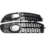 Resim Ön Tampon Sis Izgara Kapağı 4F0807681Q 4F0807682Q Audi A6 C6 S-Line Facelifed 2009-2012 Aksesuarlar (Yurt Dışından) 