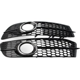 Resim Ön Tampon Sis Izgara Kapağı 4F0807681Q 4F0807682Q Audi A6 C6 S-Line Facelifed 2009-2012 Aksesuarlar (Yurt Dışından) 