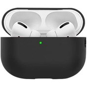 Resim Wozlo Airpods Pro 2. Nesil Uyumlu Silikon Koruyucu Kılıf Hoparlör Ve Mikrofon Delikli - Siyah 