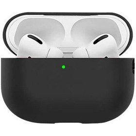 Resim Wozlo Airpods Pro 2. Nesil Uyumlu Silikon Koruyucu Kılıf Hoparlör Ve Mikrofon Delikli - Siyah 
