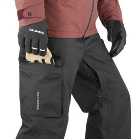 Resim Salomon Transfer Bib Pant Erkek Siyah Kayak Pantolonu 