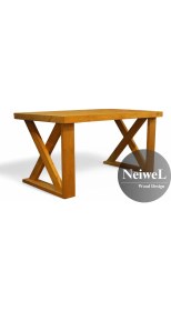 Resim Neiwel Wood Doğal Ahşap Çalışma ve Ofis MASASI-100 cm -200 cm 