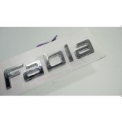 Resim Skoda Fabia 2007 2015 Bagaj Krom ABS 3M 3D Yazı Logo Amblem AYNI GÜN ÜCRETSİZ KARGO