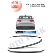 Resim Audı A3 Sedan 2013-2019 Spoiler Piano Black Enjensiyon Baskı 