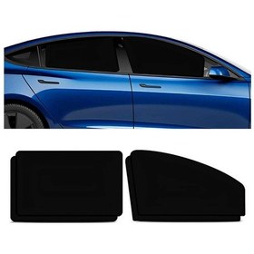 Resim Fortunelane Arac Pencere Manyetik Gölgelik Seti - Tam Gölgeleme & Uv Koruma - 4 Adet Sürücü+yardımcı+2 Arka Pencere - Gizlilik Ak 