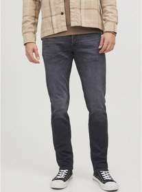 Resim Jack & Jones Glenn Icon 842 Slim Fit Jean 12237316 Black Denim Siyah - Mavi 