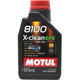 Resim Motul 8100 X-Clean Efe Sae 5W-30 ( Tam Sentetik ) 1lt. 