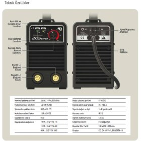 Resim Askaynak 205 Süper İnverter Kaynak Makinası - 701AS205S 