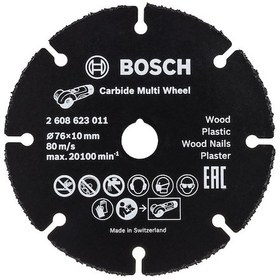 Resim BOSCH Carpide Multi Whell Çok Amaçlı Elmas Kesici Disk 76 mm (2608901196) 