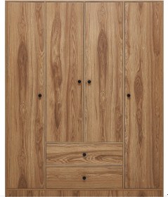 Resim Enza Home Kalinsta 4 Kapaklı Gardırop - Ceviz 