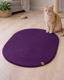 Resim ABACIA Mor Renk Kedi Tırmalama Matı ve Yatağı / Çok Amaçlı Kullanım 