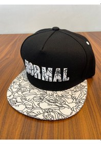 Resim Normal Nakışlı Hiphop Snapback Rapper Basket Unisex Cap Şapka Siyah 