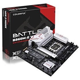 Resim Colorful Battle-AX B860M-E WiFi V20 DDR5 7600 MHz mATX Gaming Anakart 