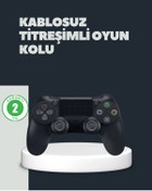 Resim Bfs Kablosuz Titreşimli Oyun Kolu Ps4 Uyumlu Ergonomik Tasarım Ve Uzun Pil Ömrü 