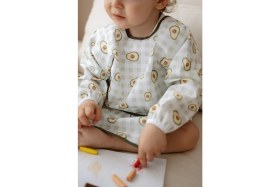 Resim Oh la la Koala For Little Ones Avokado Uzun Kollu Sıvı Geçirmez Aktivite Önlük (6-36 Ay) 